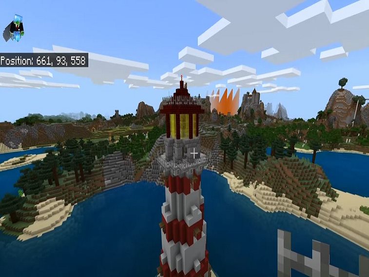 lighthouse in minecraft