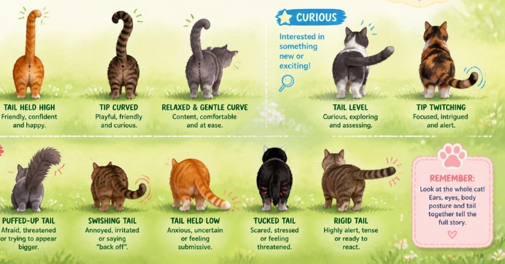 Cat Tail Meanings at a Glance